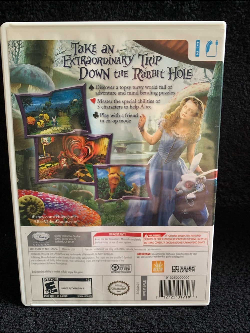 Nintendo Wii Disney Alice in Wonderland E-10 Plus - Picture 2 of 6